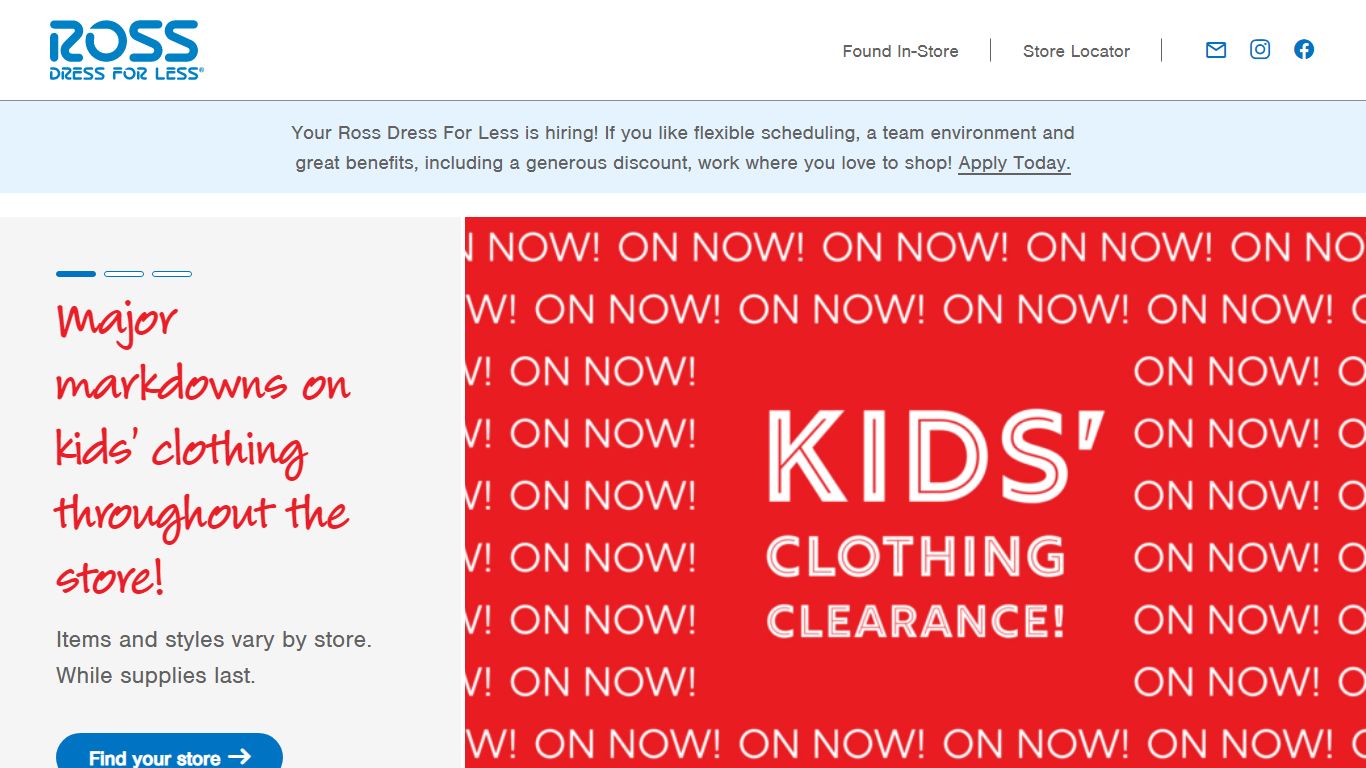Ross Dress For Less